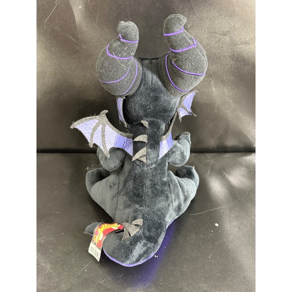 Disney Villains Maleficent Dragon Plush Stuffed Animal Toy Black Purple Yellow - Picture 5 of 9